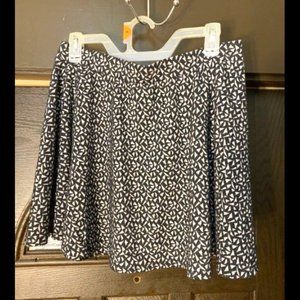 Mossimo Black and White Mini Skirt A-line XL